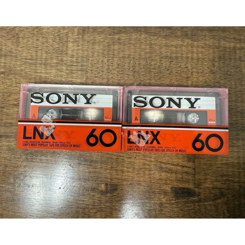 Sony LNX60 Type I Normal Bias 60-Min Recordable Audio Cassette Lot of 2